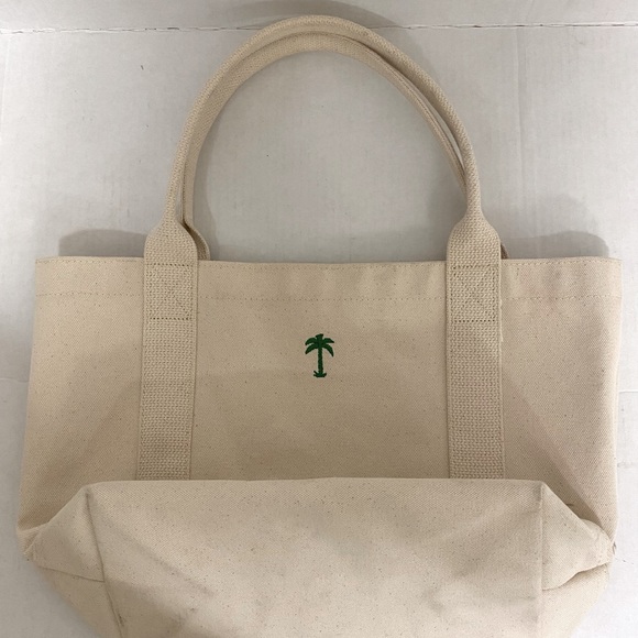 Canvas Tote/Bag with Palm Tree - Picture 3 of 9